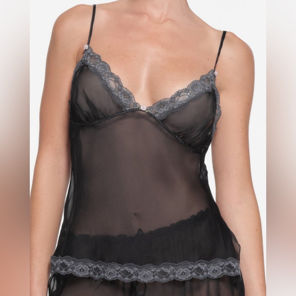 NWOT SKIMS Romance Lace Cami 100% Silk